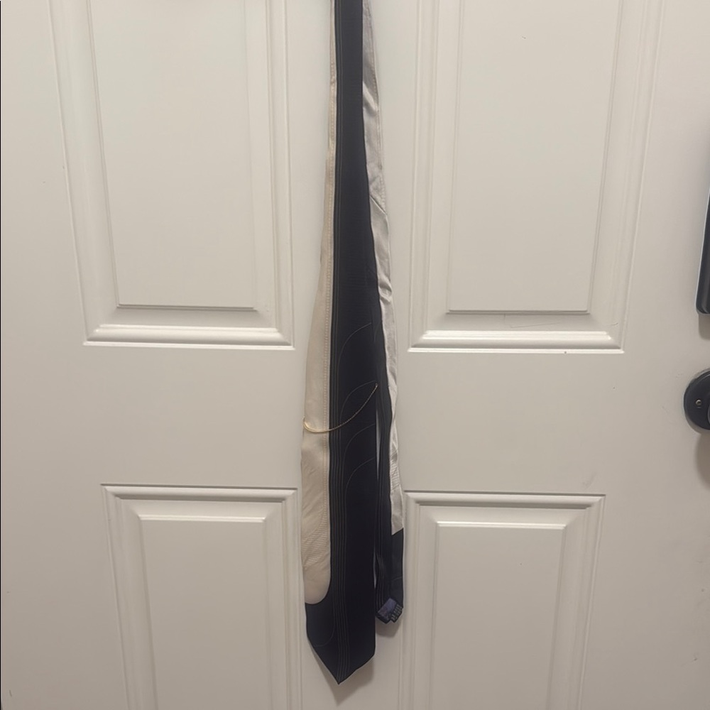 Giorgio Brutini Black and White Men's Tie